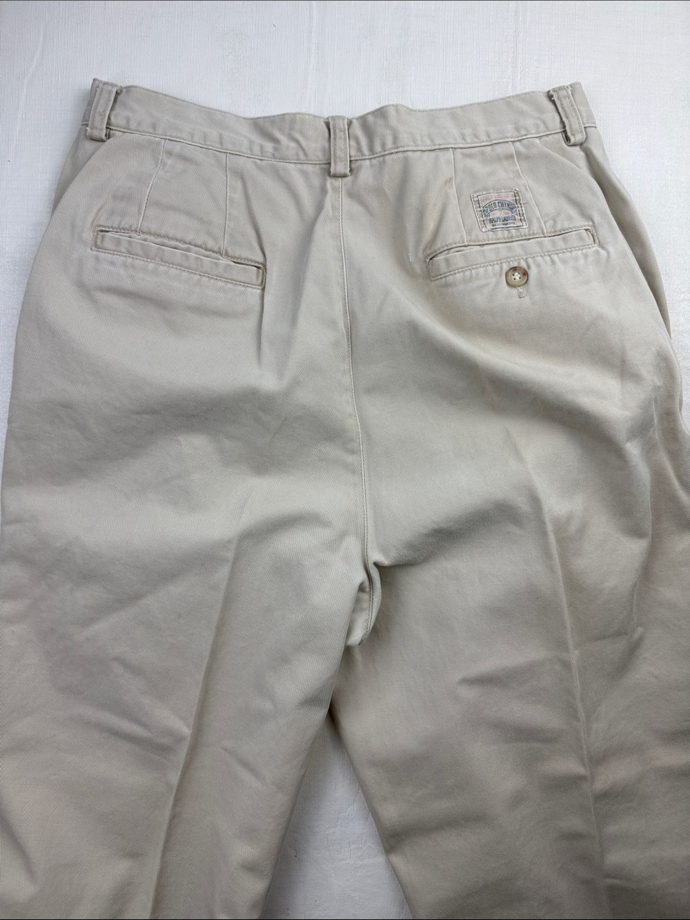 Ralph Lauren Polo Sport Light Khaki Pleated Cuffed Chino Pants Size 10P - Picture 8 of 14